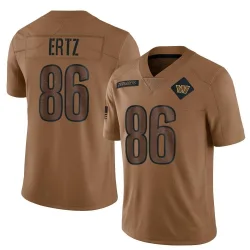 Men's Zach Ertz Washington Commanders No.86 Limited 2023 Salute To Service Jersey - Brown