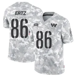 Men's Zach Ertz Washington Commanders No.86 Limited 2024 Salute to Service Jersey - Arctic Camo