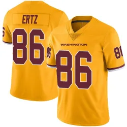 Men's Zach Ertz Washington Commanders No.86 Limited Color Rush Jersey - Gold