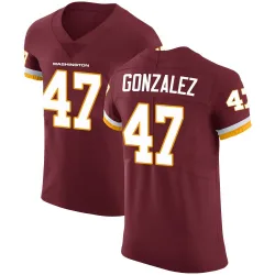 Men's Zane Gonzalez Washington Commanders No.47 Elite Burgundy Team Color Vapor Untouchable Jersey