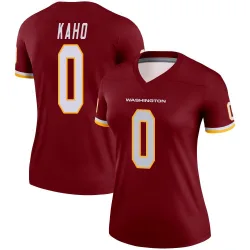Women's Ale Kaho Washington Commanders No.0 Legend Burgundy Jersey