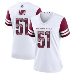 Women's Ale Kaho Washington Commanders No.51 Game Jersey - White