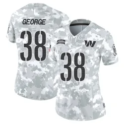 Women's Allan George Washington Commanders No.38 Limited 2024 Salute to Service Jersey - Arctic Camo