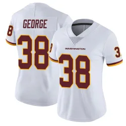 Women's Allan George Washington Commanders No.38 Limited Vapor Untouchable Jersey - White