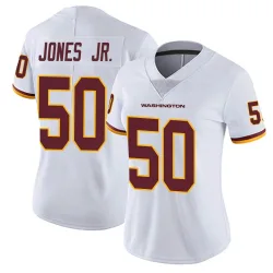 Women's Andre Jones Jr. Washington Commanders No.50 Limited Vapor Untouchable Jersey - White
