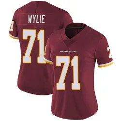 Women's Andrew Wylie Washington Commanders No.71 Limited Burgundy Team Color Vapor Untouchable Jersey