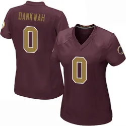 Women's Anim Dankwah Washington Commanders No.0 Game Burgundy Alternate Jersey