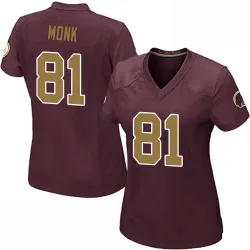 Women's Art Monk Washington Commanders No.81 Game Burgundy Alternate Jersey
