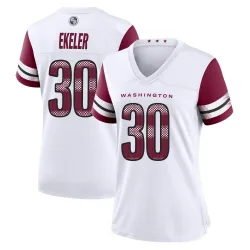 Women's Austin Ekeler Washington Commanders No.30 Game Jersey - White