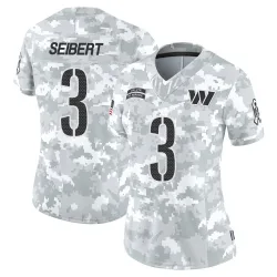 Women's Austin Seibert Washington Commanders No.3 Limited 2024 Salute to Service Jersey - Arctic Camo