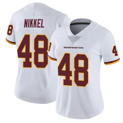 Women's Ben Nikkel Washington Commanders No.48 Limited Vapor Untouchable Jersey - White