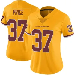 Women's Bobby Price Washington Commanders No.37 Limited Color Rush Jersey - Gold