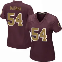Women's Bobby Wagner Washington Commanders No.54 Game Burgundy Alternate Jersey