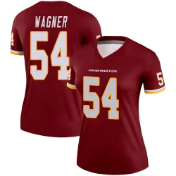 Women's Bobby Wagner Washington Commanders No.54 Legend Burgundy Jersey
