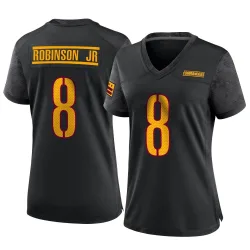 Women's Brian Robinson Jr. Washington Commanders No.8 Game Alternate Jersey - Black