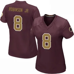Women's Brian Robinson Jr. Washington Commanders No.8 Game Burgundy Alternate Jersey