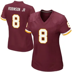 Women's Brian Robinson Jr. Washington Commanders No.8 Game Burgundy Team Color Jersey
