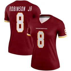 Women's Brian Robinson Jr. Washington Commanders No.8 Legend Burgundy Jersey