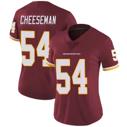 Women's Camaron Cheeseman Washington Commanders No.54 Limited Burgundy Team Color Vapor Untouchable Jersey