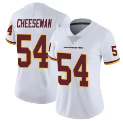 Women's Camaron Cheeseman Washington Commanders No.54 Limited Vapor Untouchable Jersey - White