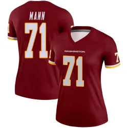 Women's Charles Mann Washington Commanders No.71 Legend Burgundy Jersey