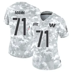 Women's Charles Mann Washington Commanders No.71 Limited 2024 Salute to Service Jersey - Arctic Camo