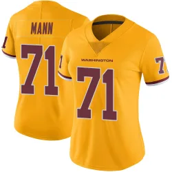 Women's Charles Mann Washington Commanders No.71 Limited Color Rush Jersey - Gold