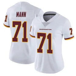 Women's Charles Mann Washington Commanders No.71 Limited Vapor Untouchable Jersey - White