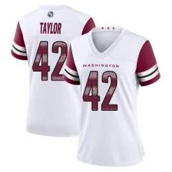 Women's Charley Taylor Washington Commanders No.42 Game Jersey - White