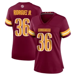 Women's Chris Rodriguez Jr. Washington Commanders No.36 Game Burgundy Jersey