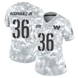 Women's Chris Rodriguez Jr. Washington Commanders No.36 Limited 2024 Salute to Service Jersey - Arctic Camo