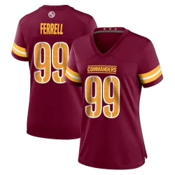 Women's Clelin Ferrell Washington Commanders No.99 Game Burgundy Jersey