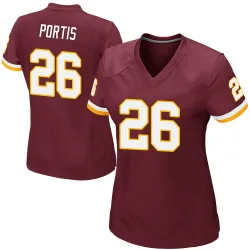 Women's Clinton Portis Washington Commanders No.26 Game Burgundy Team Color Jersey