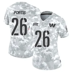 Women's Clinton Portis Washington Commanders No.26 Limited 2024 Salute to Service Jersey - Arctic Camo