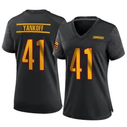 Women's Colson Yankoff Washington Commanders No.41 Game Alternate Jersey - Black