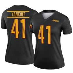 Women's Colson Yankoff Washington Commanders No.41 Legend Alternate Jersey - Black
