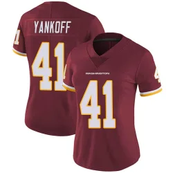 Women's Colson Yankoff Washington Commanders No.41 Limited Burgundy Team Color Vapor Untouchable Jersey