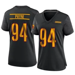 Women's Daron Payne Washington Commanders No.94 Game Alternate Jersey - Black