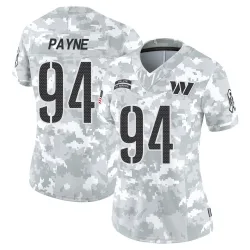 Women's Daron Payne Washington Commanders No.94 Limited 2024 Salute to Service Jersey - Arctic Camo