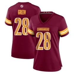 Women's Darrell Green Washington Commanders No.28 Game Burgundy Jersey
