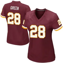 Women's Darrell Green Washington Commanders No.28 Game Burgundy Team Color Jersey