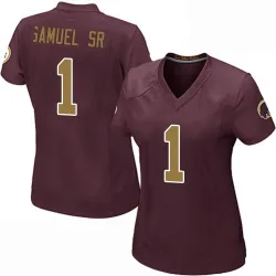Women's Deebo Samuel Sr. Washington Commanders No.1 Game Burgundy Alternate Jersey