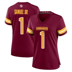 Women's Deebo Samuel Sr. Washington Commanders No.1 Game Burgundy Jersey