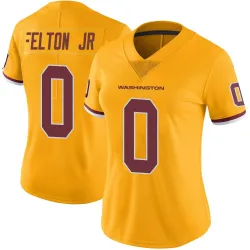 Women's Demetric Felton Washington Commanders No.0 Limited Color Rush Jersey - Gold