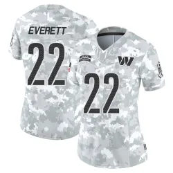 Women's Deshazor Everett Washington Commanders No.22 Limited 2024 Salute to Service Jersey - Arctic Camo