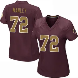 Women's Dexter Manley Washington Commanders No.72 Game Burgundy Alternate Jersey