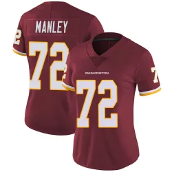 Women's Dexter Manley Washington Commanders No.72 Limited Burgundy Team Color Vapor Untouchable Jersey