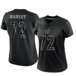 Women's Dexter Manley Washington Commanders No.72 Limited Reflective Jersey - Black