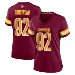Women's Dorance Armstrong Washington Commanders No.92 Game Burgundy Jersey