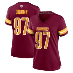 Women's Eddie Goldman Washington Commanders No.97 Game Burgundy Jersey